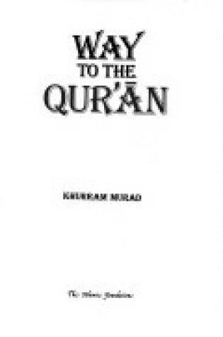 Cover of Way to the Koran