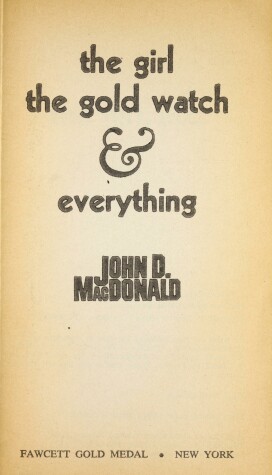 Book cover for Girl with the Gold Watch