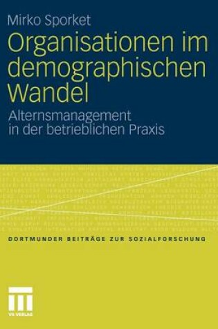 Cover of Organisationen im demographischen Wandel