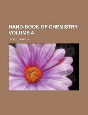 Book cover for Hand-Book of Chemistry Volume 4