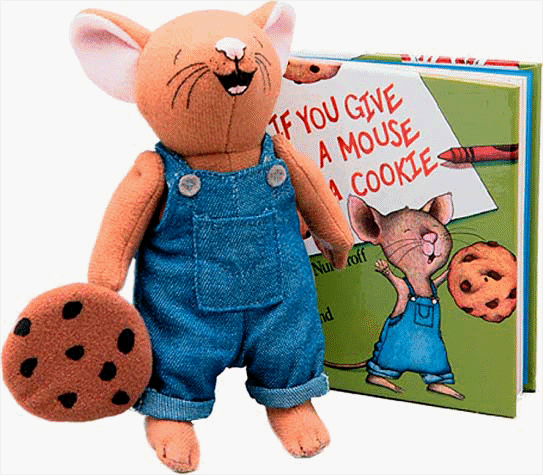 Book cover for If You Give a Mouse a Cookie Mini Book & Doll