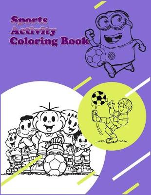 Book cover for Sports Activity Coloring Book