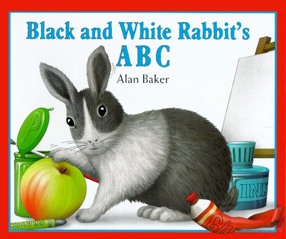 Book cover for Black+white Rabbit ABC Pob