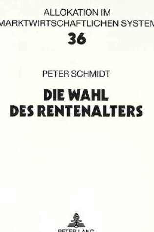 Cover of Die Wahl Des Rentenalters