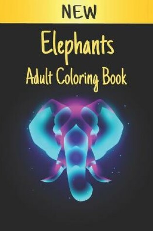 Cover of Elephants Adult Coloring Book