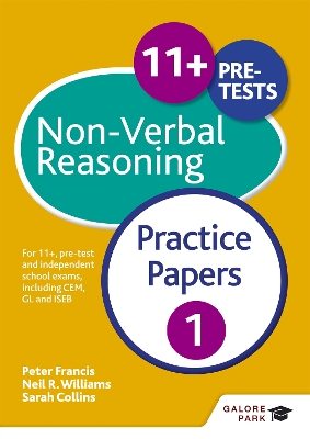 Book cover for 11+ Non-Verbal Reasoning Practice Papers 1
