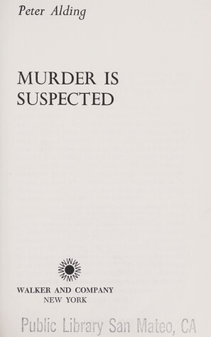 Book cover for Murder Is Suspected