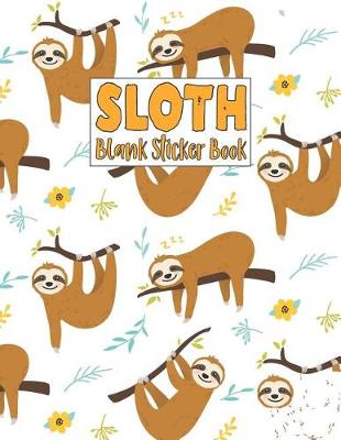 Book cover for Sloth Blank Sticker Book