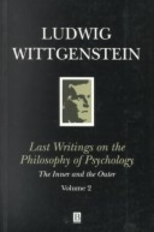 Cover of The Last Writings on the Philosophy of Psychology