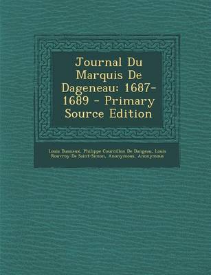 Book cover for Journal Du Marquis de Dageneau