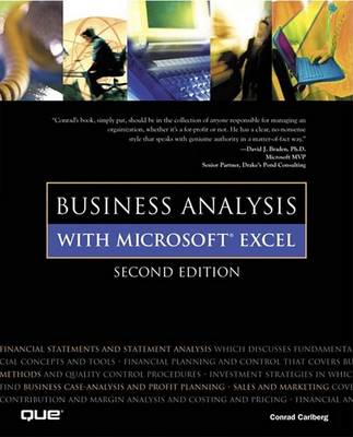 Book cover for Business Analysis with Microsoft Excel