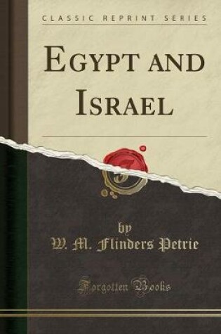 Cover of Egypt and Israel (Classic Reprint)