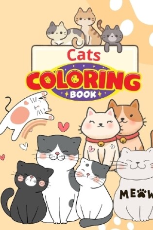 Cover of Cats Coloring Book For Kids