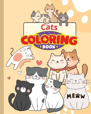 Book cover for Cats Coloring Book For Kids