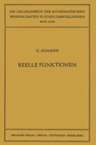 Cover of Reelle Funktionen