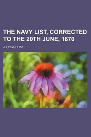 Cover of The Navy List, Corrected to the 20th June, 1870