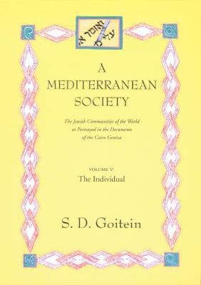 Cover of A Mediterranean Society, Volume V
