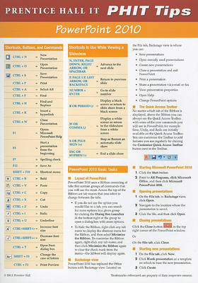 Book cover for Prentice Hall PowerPoint 2010 PHIT Tip