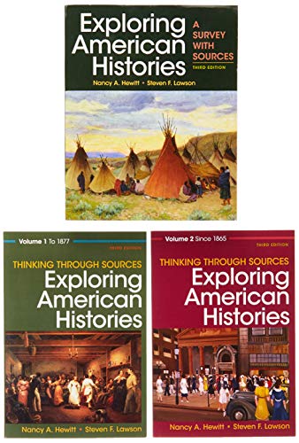 Book cover for Exploring American Histories, Combined Volume & Thinking Through Sources for Exploring American Histories Volume 1 & Thinking Through Sources for Exploring American Histories Volume 2