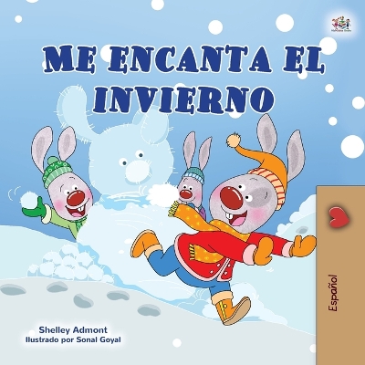 Book cover for I Love Winter (Spanish Children's Book)