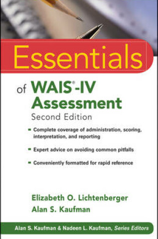 Cover of Essentials of WAIS-IV Assessment