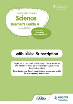 Book cover for Cambridge Primary Science Teacher's Guide Stage 4 with Boost Subscription