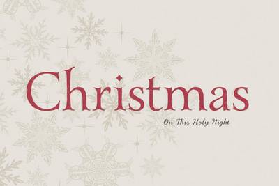 Book cover for Christmas: On This Holy Night