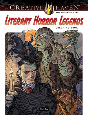 Cover of Creative Haven Literary Horror Legends Coloring Book