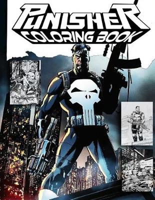 Book cover for The Punisher Coloring Book