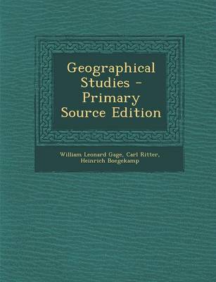 Book cover for Geographical Studies - Primary Source Edition