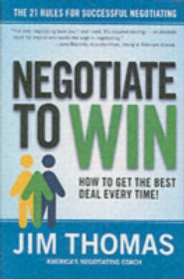 Book cover for Negotiate To Win