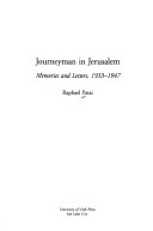 Cover of Journeyman in Jerusalem