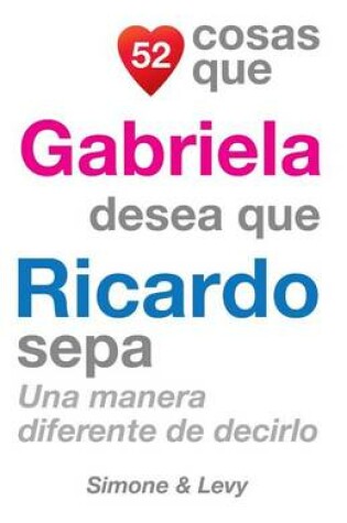 Cover of 52 Cosas Que Gabriela Desea Que Ricardo Sepa