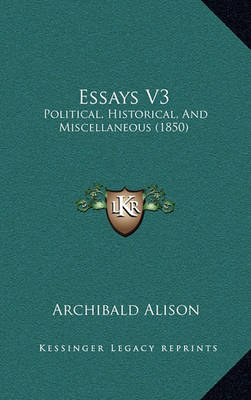 Book cover for Essays V3