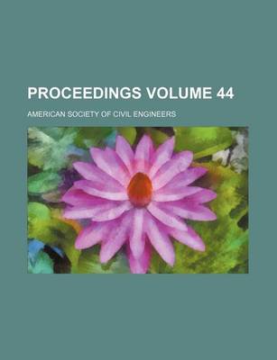 Book cover for Proceedings Volume 44