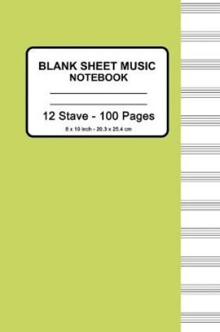 Cover of Blank Sheet Music Notebook - Manuscript Paper Standard