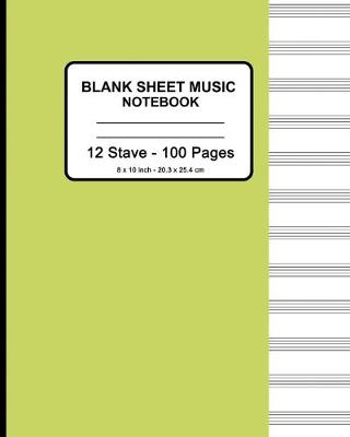 Book cover for Blank Sheet Music Notebook - Manuscript Paper Standard