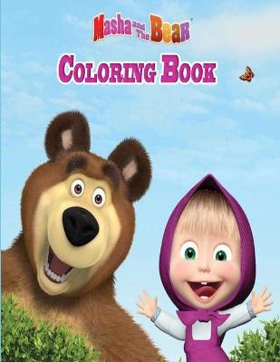 Book cover for Masha And The Bear Coloring Book