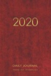 Book cover for 2020 Daily Journal January 2020 - December 2020