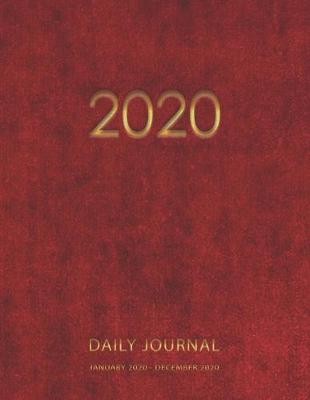 Book cover for 2020 Daily Journal January 2020 - December 2020