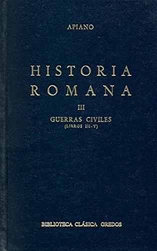 Book cover for Historia Romana III - Guerras Civiles III-V - 84