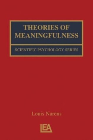 Cover of Theories of Meaningfulness