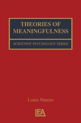 Cover of Theories of Meaningfulness