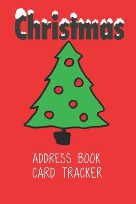 Book cover for Christmas Address Book Card Tracker