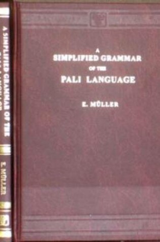 Cover of Simplified Grammar of the Pali Language