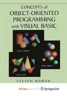 Book cover for Concepts of Object-Oriented Programming with Visual Basic