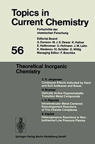 Cover of Theoretical Inorganic Chemistry