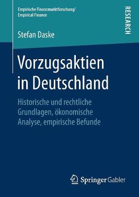 Book cover for Vorzugsaktien in Deutschland