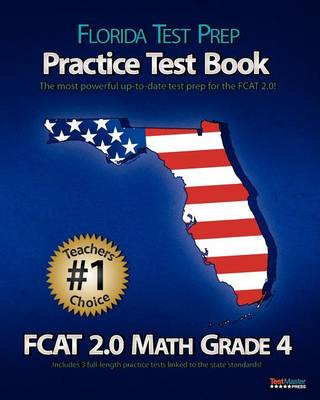 Book cover for Florida Test Prep Practice Test Book Fcat 2.0 Math Grade 4