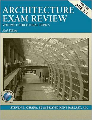 Book cover for Architecture Exam Review, Volume I: Structural Topics